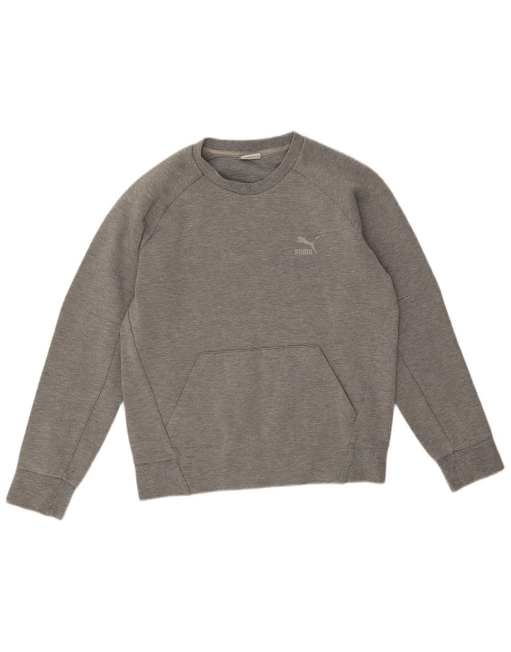 Puma Mens Moletom Jumper XS Algodão Cinza