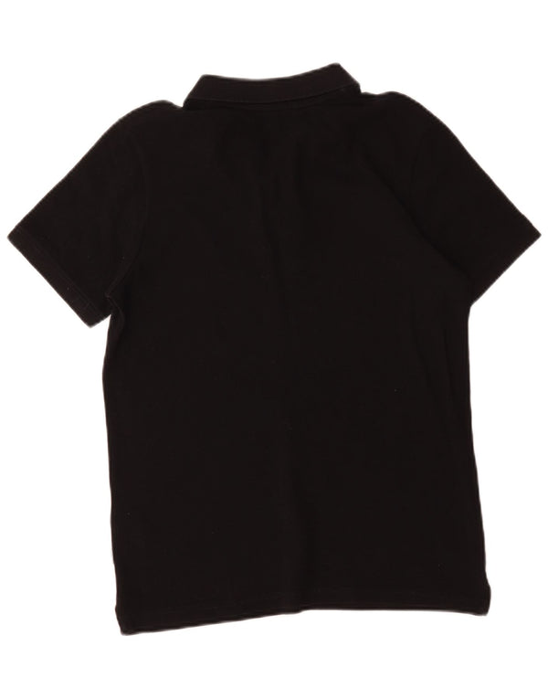 Camisa polo masculina Jack & Jones pequena de algodão preto