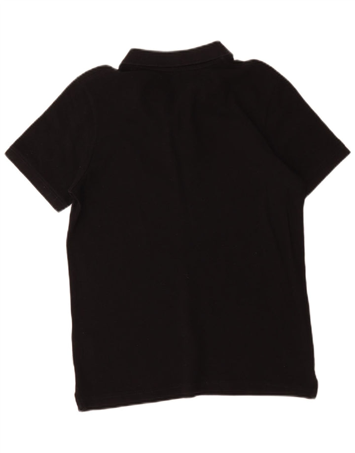 Camisa polo masculina Jack & Jones pequena de algodão preto