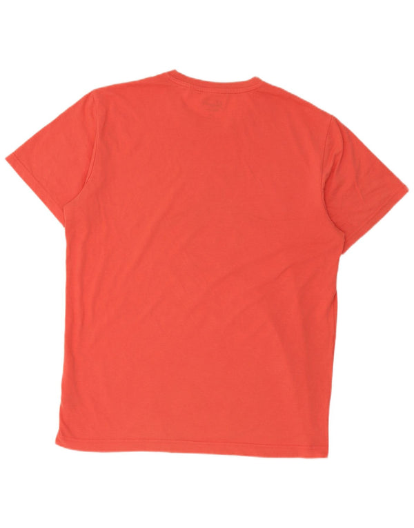 Camiseta masculina gráfica Penguin Top grande algodão laranja
