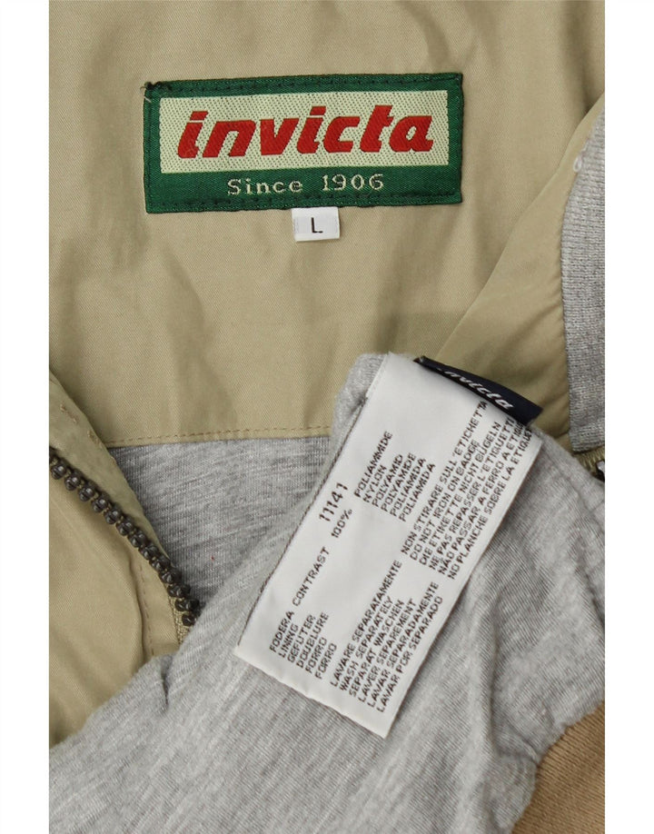 Jaqueta bomber masculina Invicta UK 40 grande poliamida cáqui
