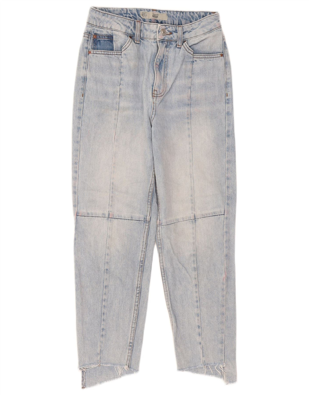 Jeans recortados femininos Topshop W25 L23 azul