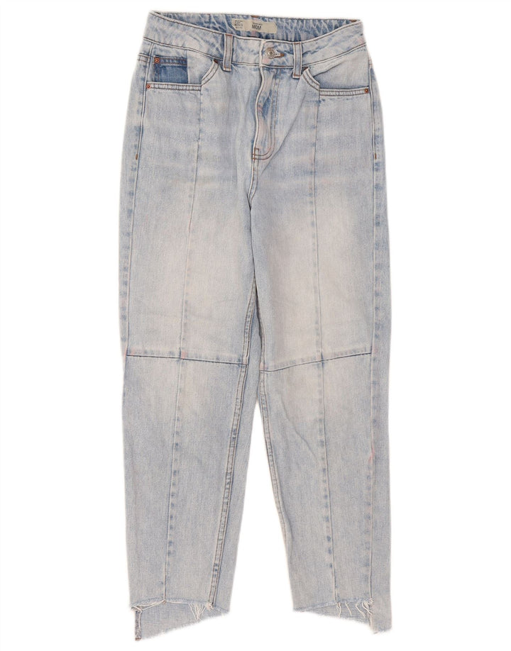 Jeans recortados femininos Topshop W25 L23 azul
