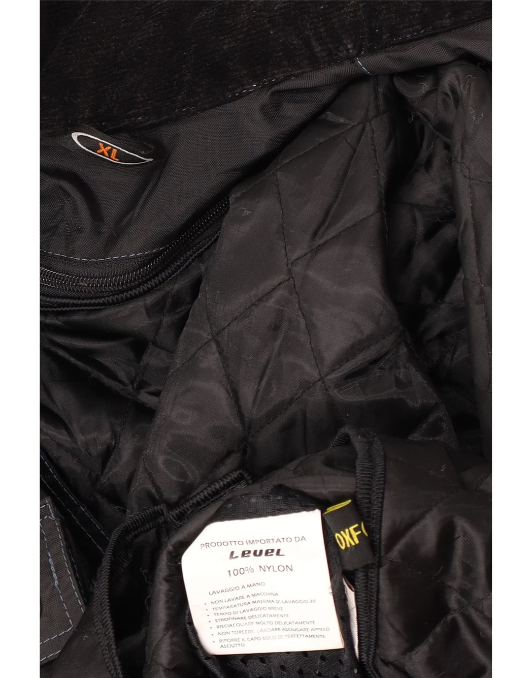 Jaqueta Oxford Mens Racer Reino Unido 42 XL Preto Nylon