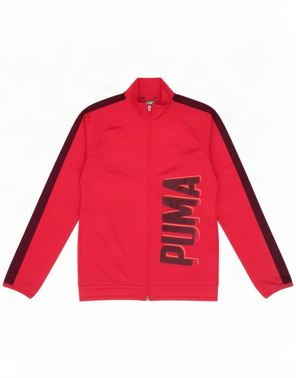Puma Girls Graphic Tracksuit Top Jacket 11-12 anos Rosa Colourblock