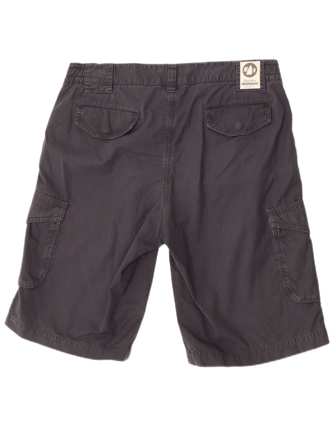 Shorts cargo masculino Murphy & Nye W36 grande algodão azul marinho