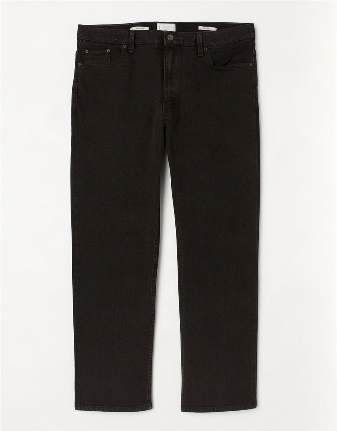 Jeans Marks & Spencer masculino regular fit reto W38 L31 algodão preto