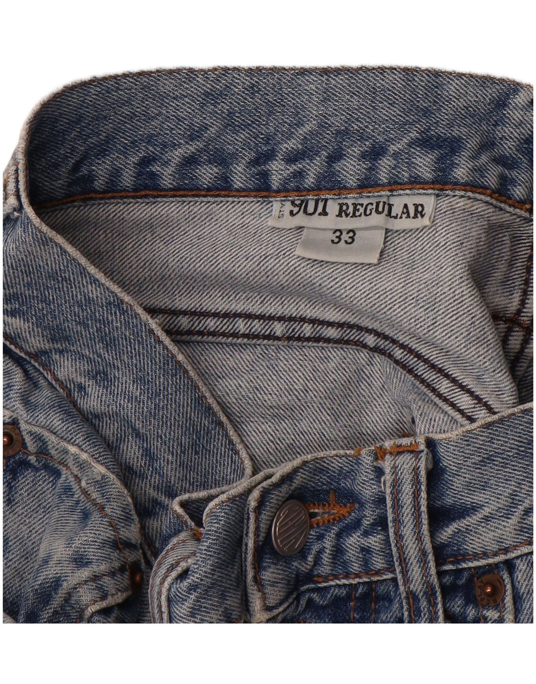 Replay Masculino 901 Regular Tapered Jeans W33 L30 Azul