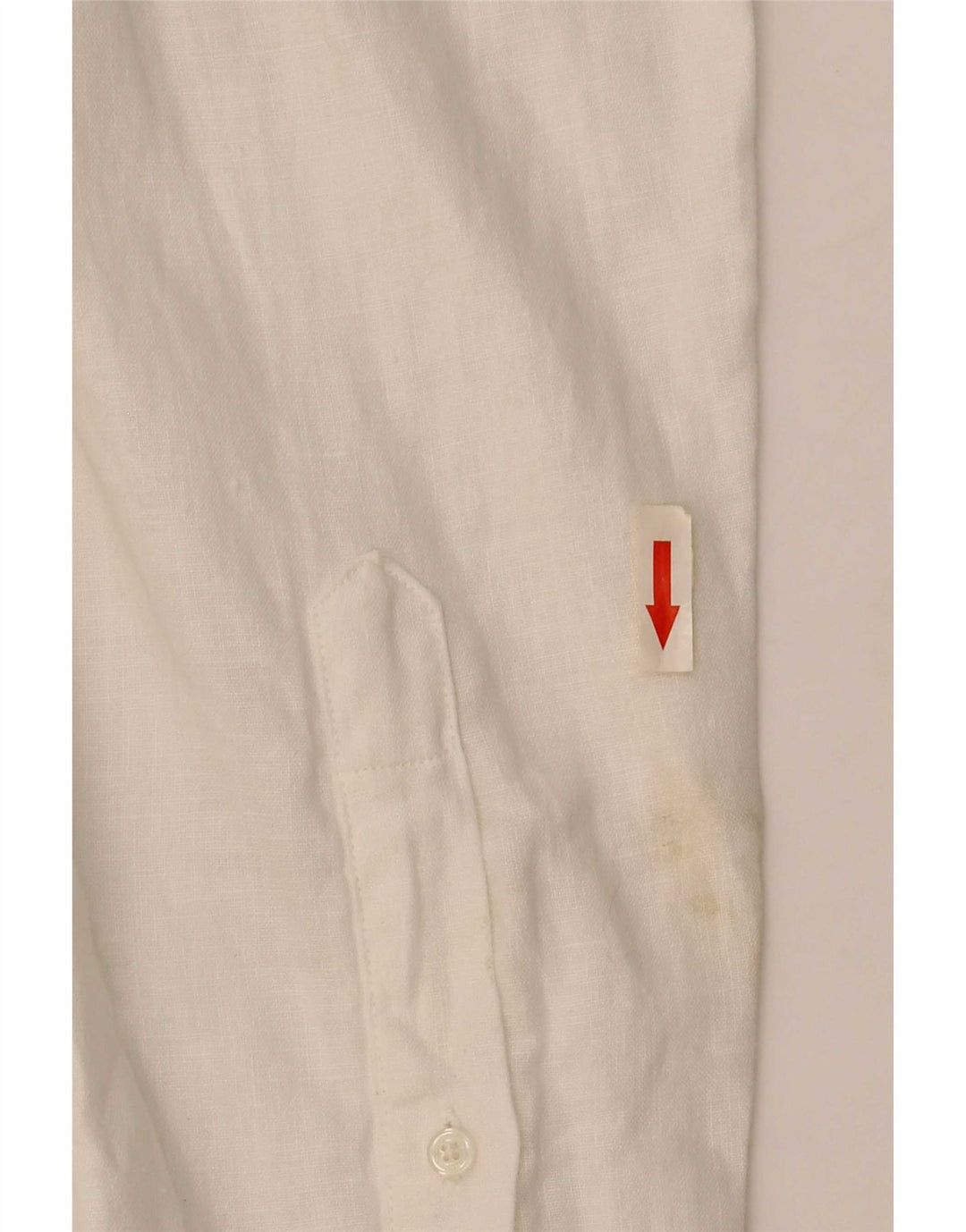 Camisa masculina Trussardi tamanho 43 grande linho branco
