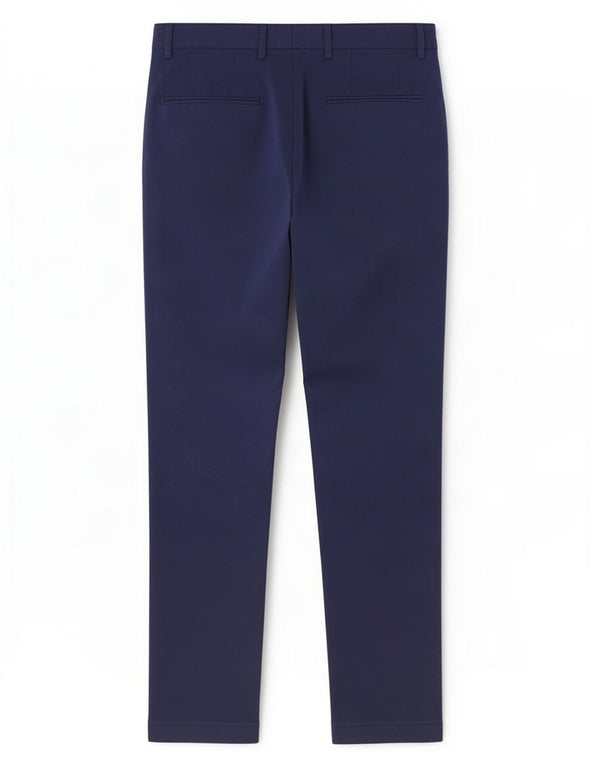 Zara Mens Slim Chino Calças EU 38 Pequeno W30 L33 Azul Marinho Viscose