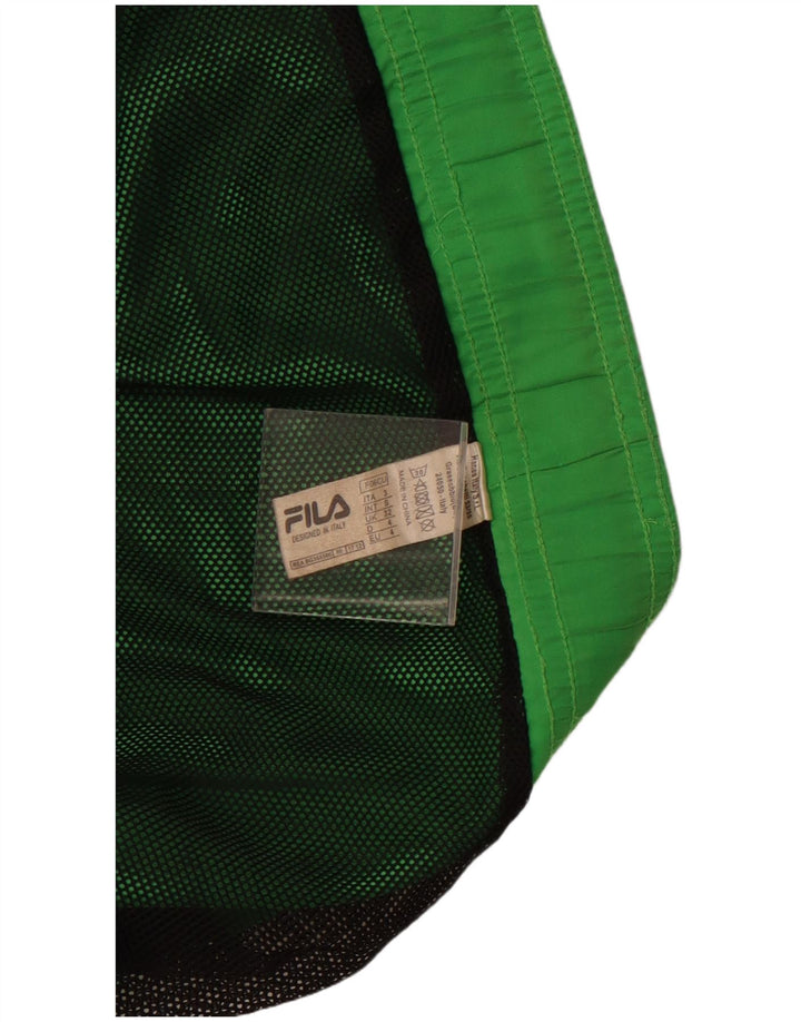Shorts de natação masculino FILA Graphic verde médio poliéster