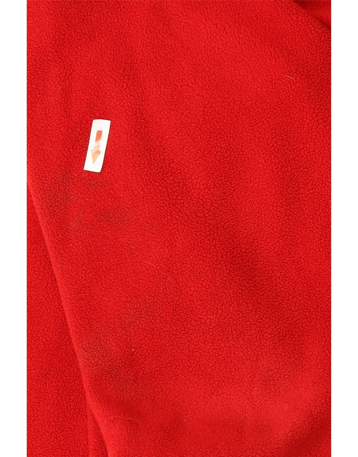 Weird Fish Masculino Zip Neck Fleece Jumper XL Poliéster Vermelho