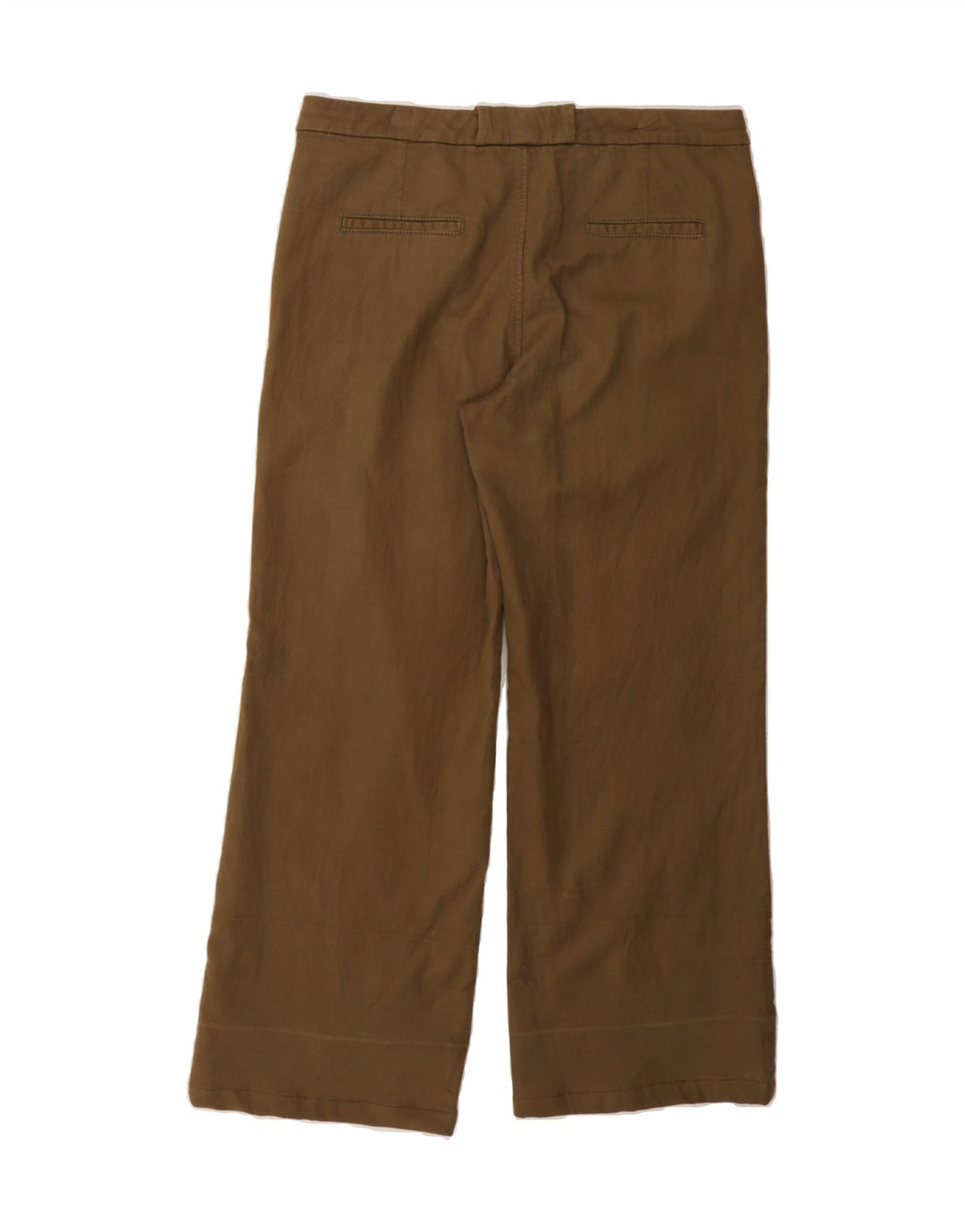 MASSIMO DUTTI Womens Wide Leg Suit Trousers US 8 Medium W32 L28 Brown Vintage Massimo Dutti and Second-Hand Massimo Dutti from Messina Hembry 