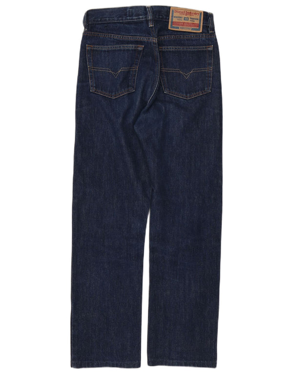 Diesel Mens Straight Jeans W28 L28 Navy Blue Cotton