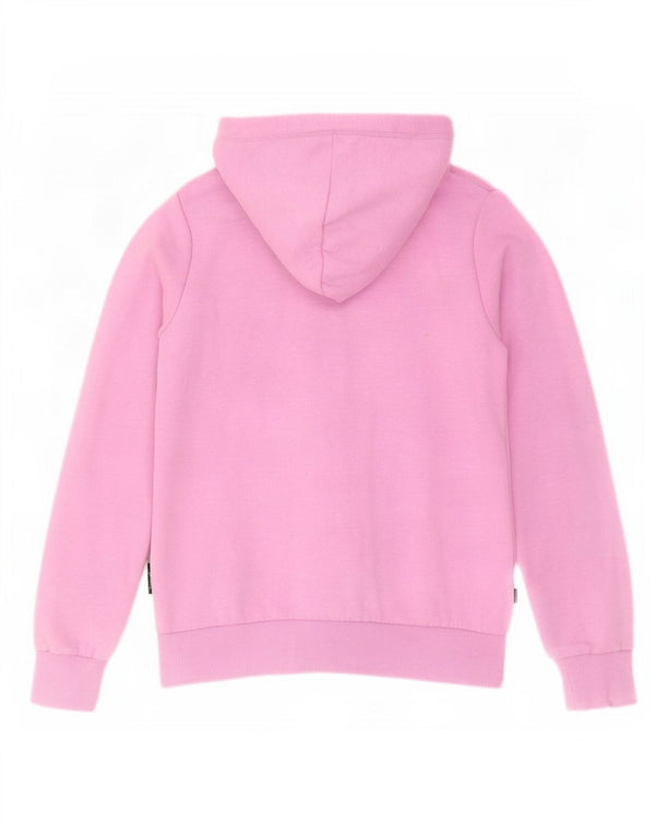 Suéter com capuz feminino Superdry UK 6 XS algodão rosa