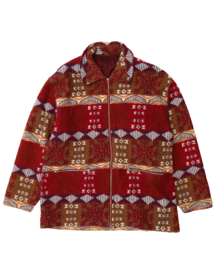 Jaqueta bomber masculina vintage UK 42 XL multicolorida Fair Isle