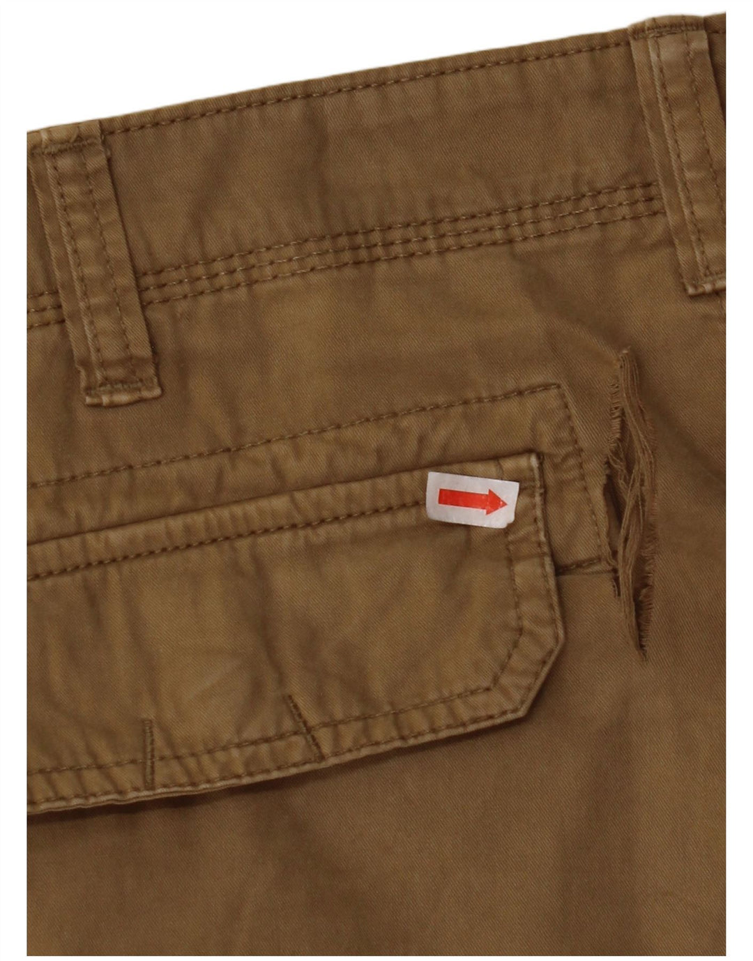 Shorts cargo masculino NAPAPIJRI W34 grande algodão cáqui