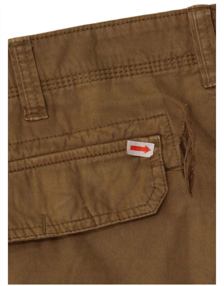 Shorts cargo masculino NAPAPIJRI W34 grande algodão cáqui