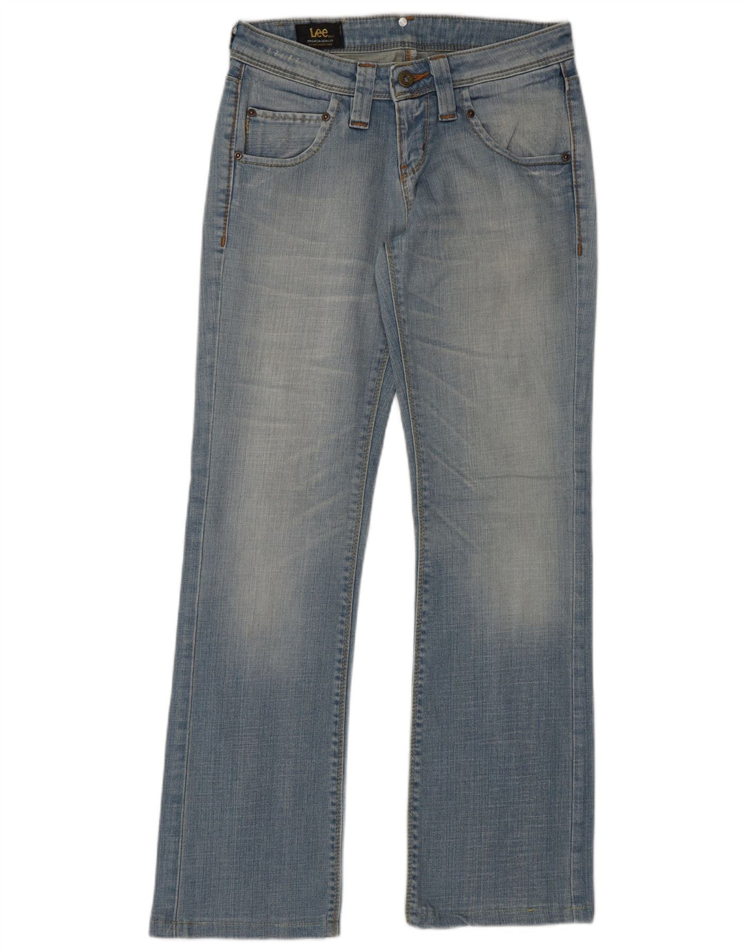 LEE Womens Jinx Straight Jeans W27 L30 Azul Algodão