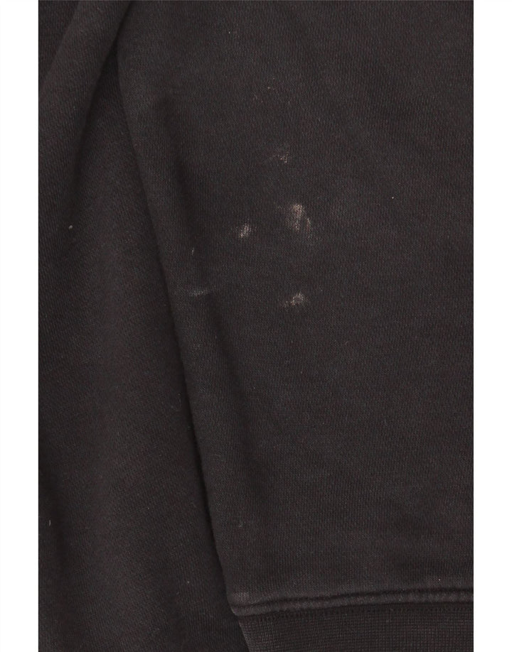 NIKE Mens Loose Fit Hoodie Jumper Médio Algodão Preto