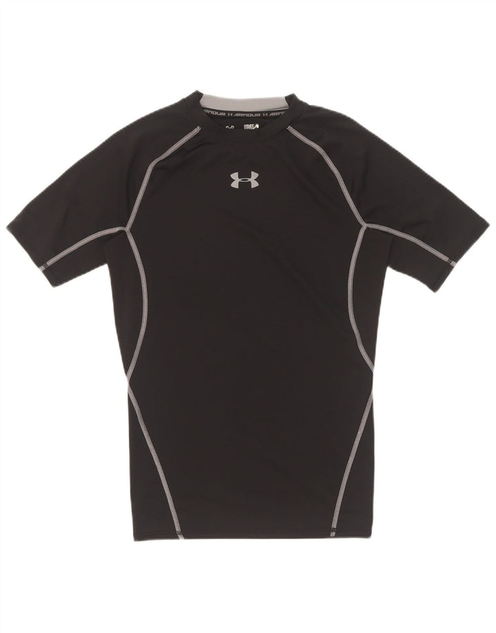 Camiseta gráfica masculina Under Armour Top médio preto
