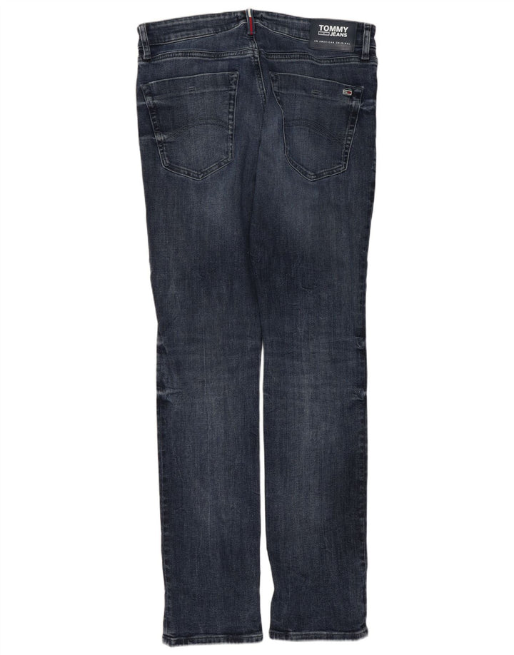 Tommy Hilfiger Masculino Slim Jeans W32 L32 Azul