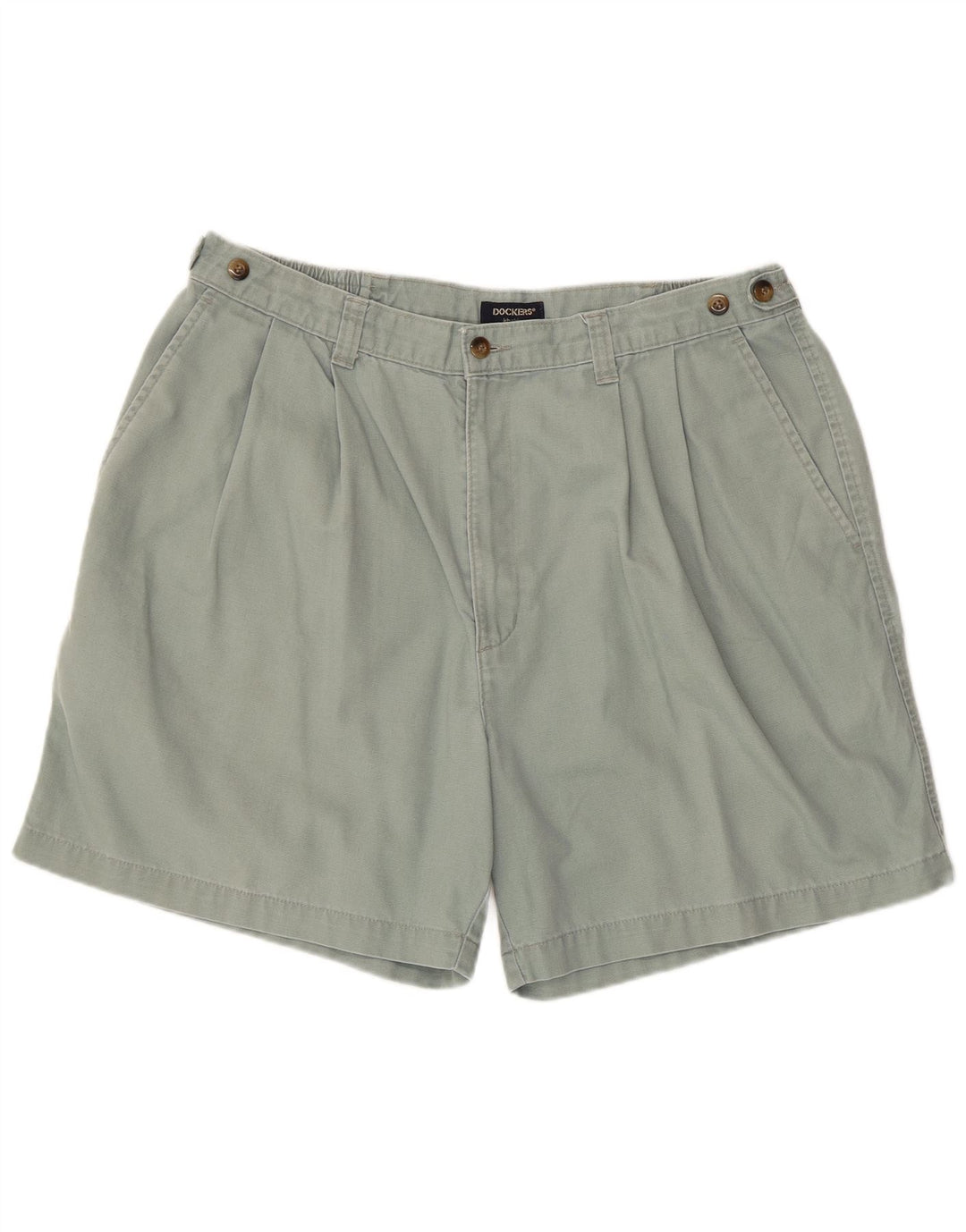 DOCKERS Masculino Khakis Pegged Chino Shorts W38 XL Azul Algodão