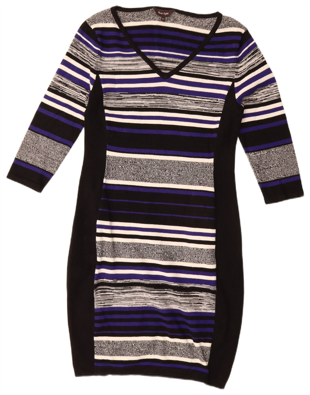 Vestido jumper feminino Phase Eight Reino Unido 12 médio listrado multicolorido