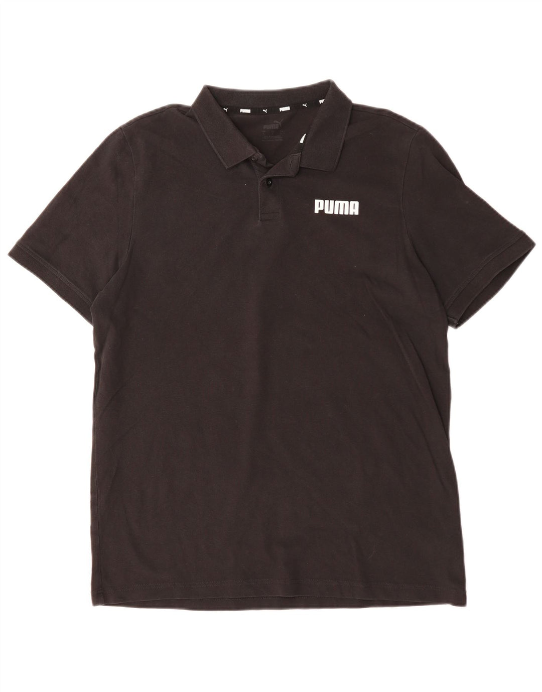 Camisa polo masculina PUMA grande algodão preto