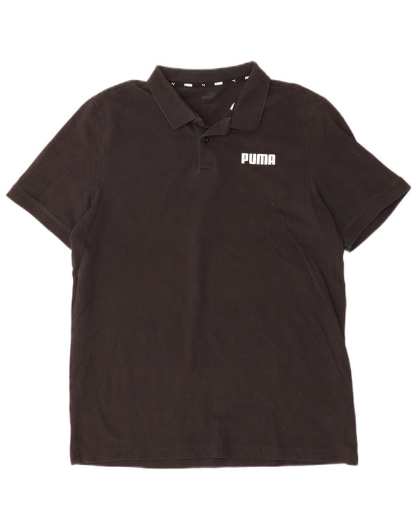 Camisa polo masculina PUMA grande algodão preto