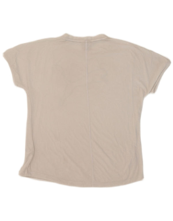 Camiseta feminina Puma Graphic UK 16 grande poliéster branco