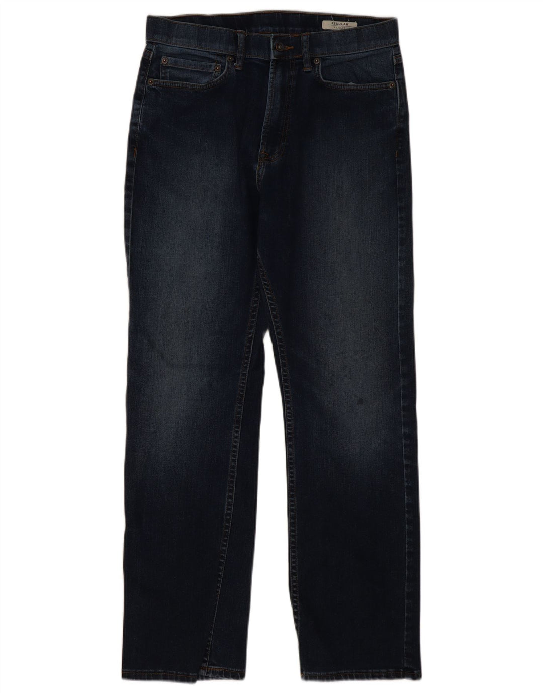 Jeans retos masculinos Marks & Spencer W32 L31 algodão azul marinho