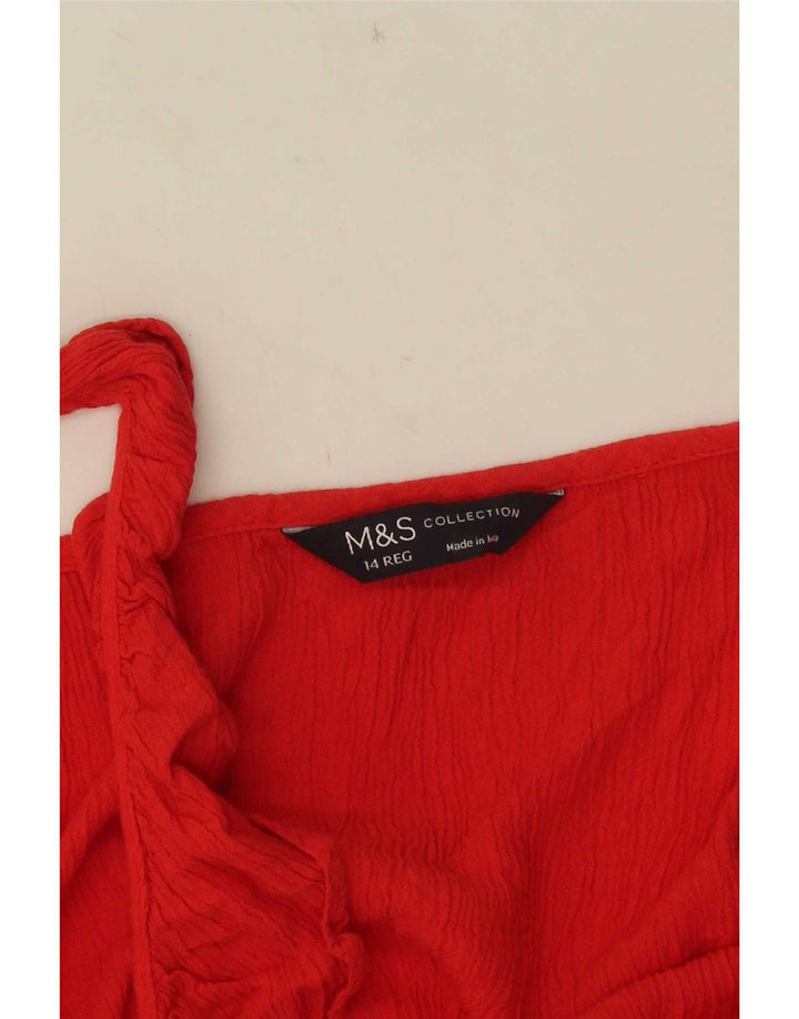 Vestido maxi feminino Marks & Spencer UK 14 vermelho médio
