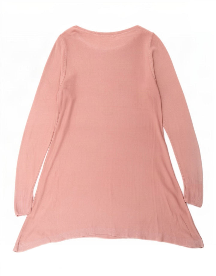 Vestido túnica feminino Marks & Spencer Reino Unido 10 pequeno acrílico rosa