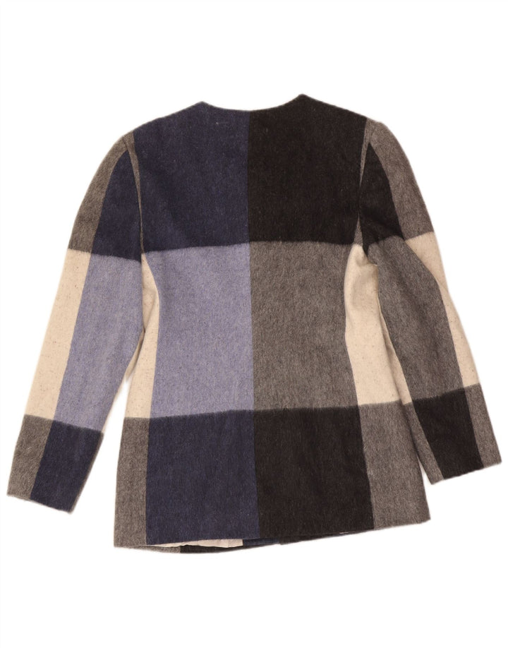 Jaqueta blazer feminina Gai Mattiolo IT 46 grande bloco colorido multicolorido