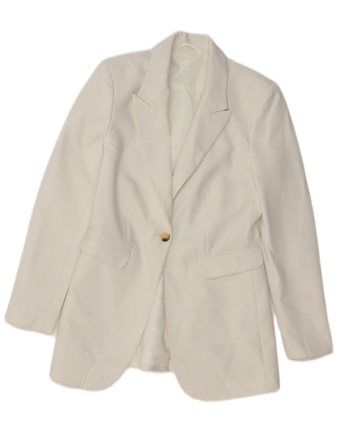 Jaqueta blazer feminina MARKS & SPENCER London 1 botão Reino Unido 6 XS branco