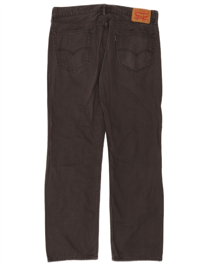 Calça jeans masculina Levi's 505 Straight W36 L32 cinza algodão