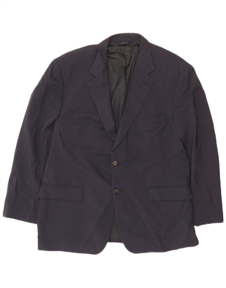 Jaqueta blazer masculina de 2 botões Brooks Brothers Reino Unido 40 grande lã azul marinho