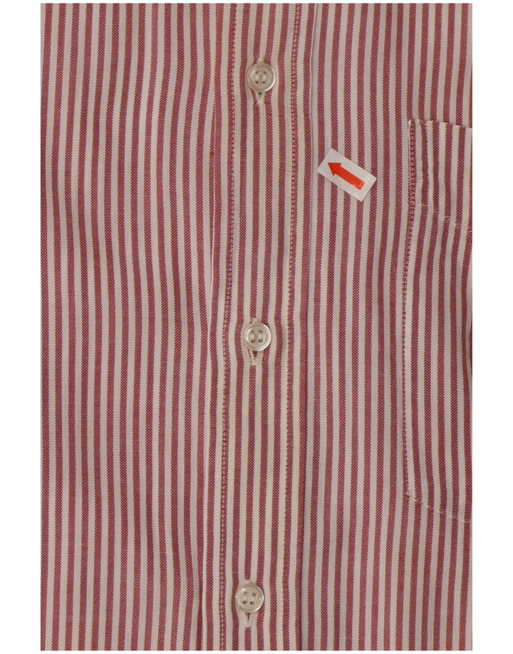 Camisa masculina PEROSINO listrada vermelha média