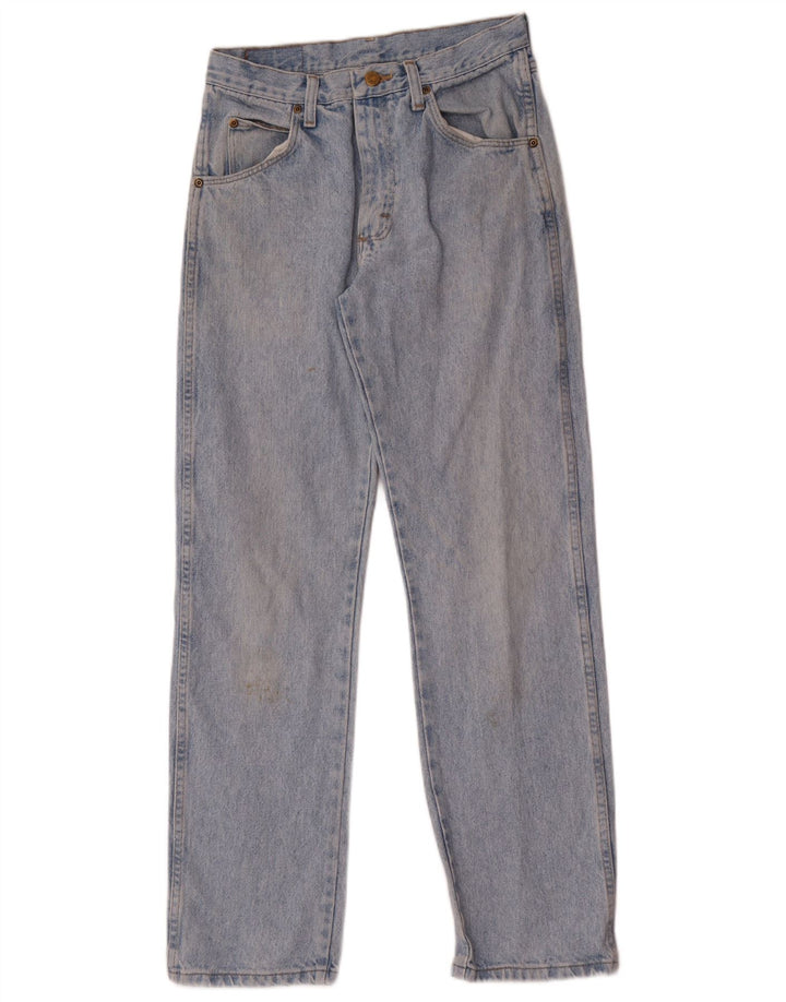 Jeans Wrangler feminino reto W30 L32 algodão azul