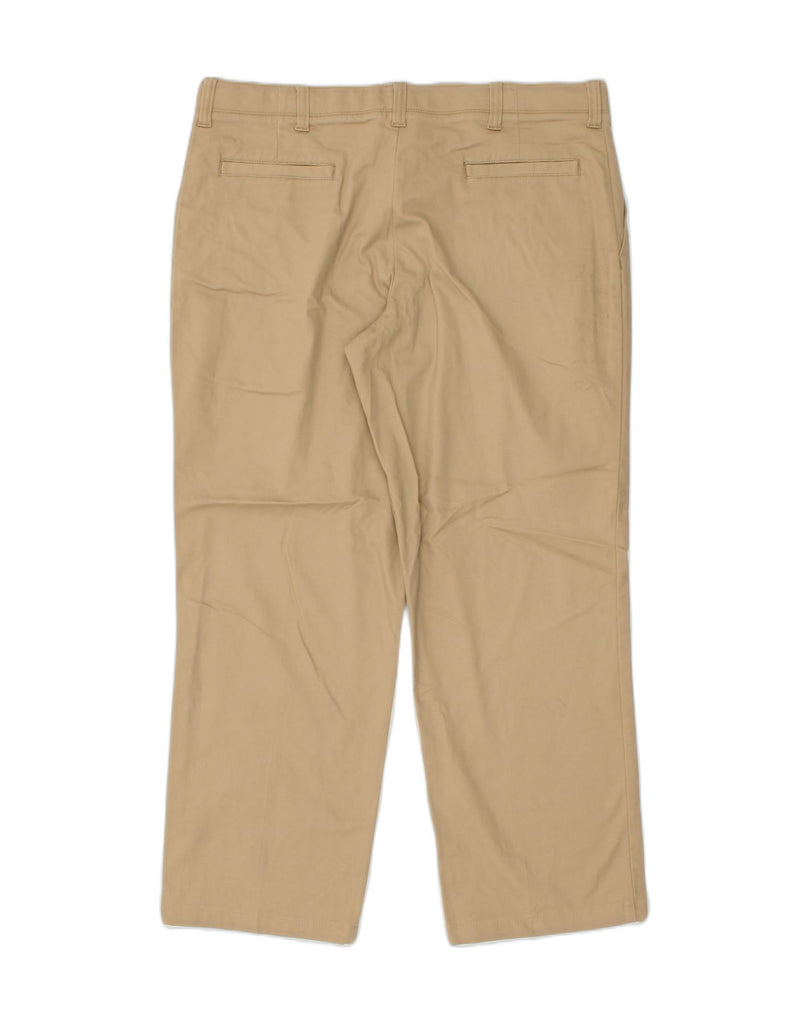 VINTAGE Mens Straight Chino Trousers W41 L30 Beige Cotton | Vintage Vintage | Thrift | Second-Hand Vintage | Used Clothing | Messina Hembry 