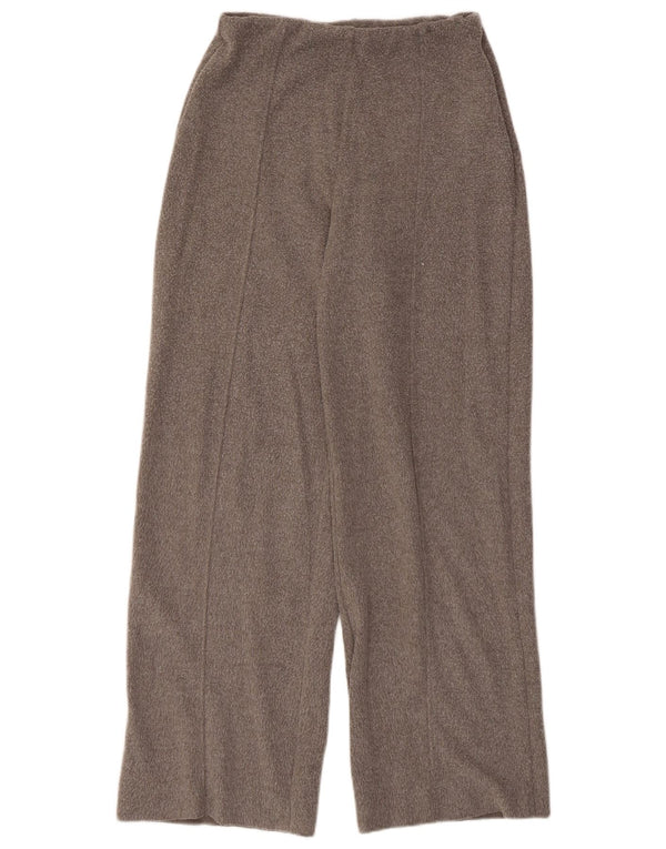 Calça de treino feminina Zara UK 8 poliéster cinza pequeno