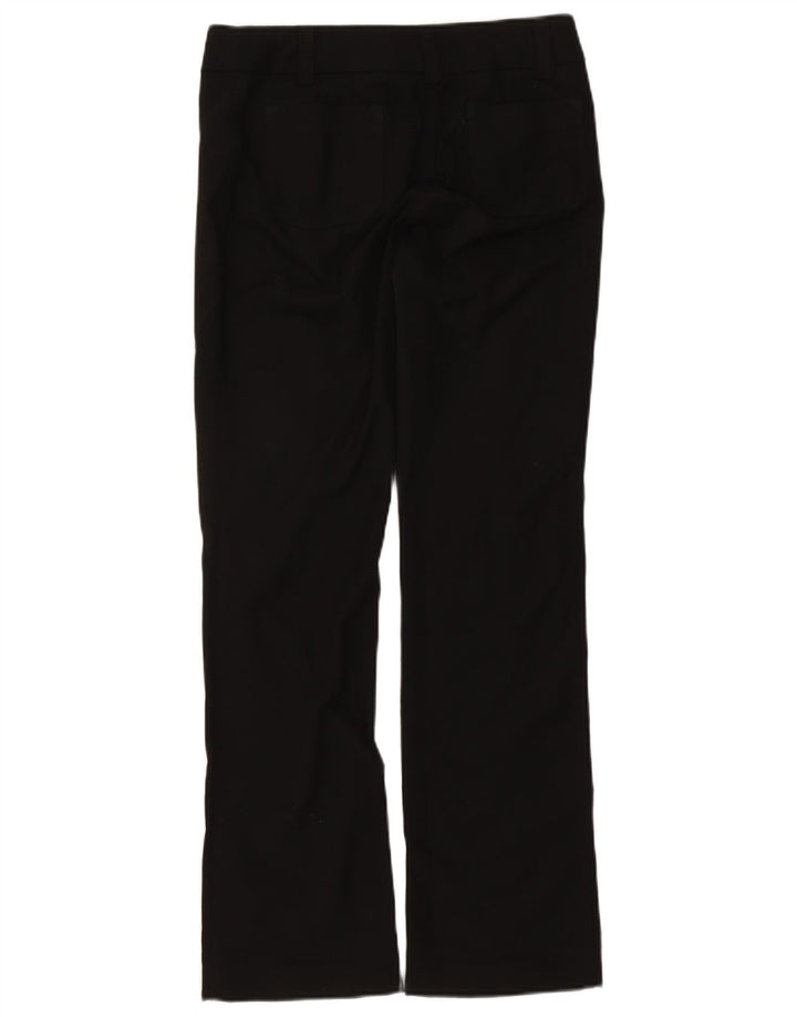 Calça feminina Trussardi de terno reto IT 44 médio W30 L31 preta