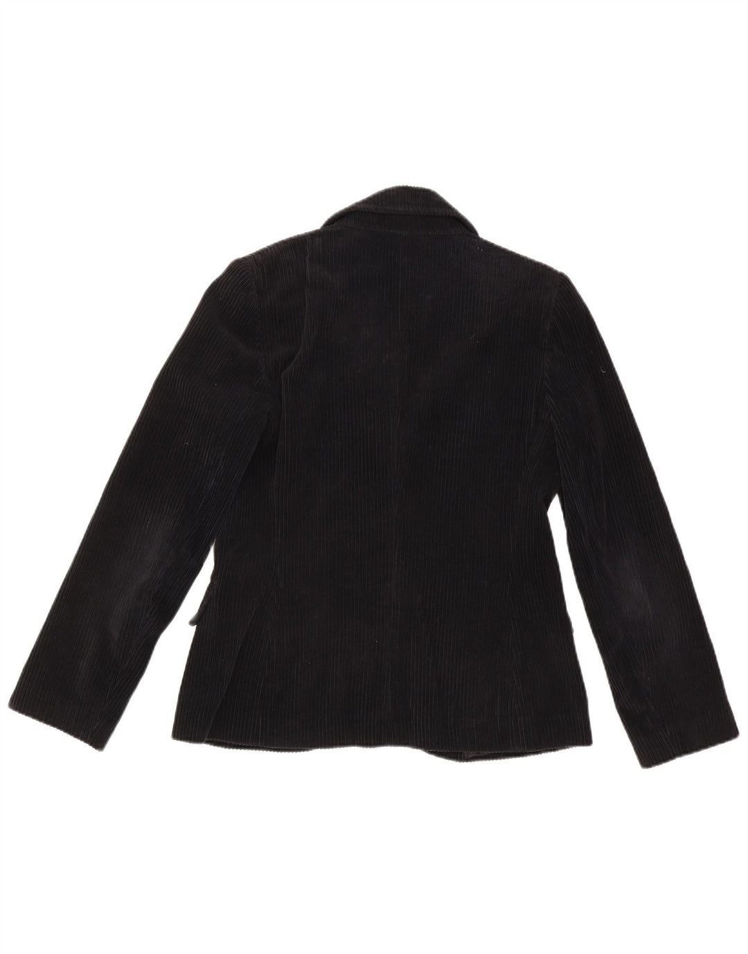 Jaqueta blazer feminina de veludo cotelê com 2 botões Alegria IT 44 algodão preto médio