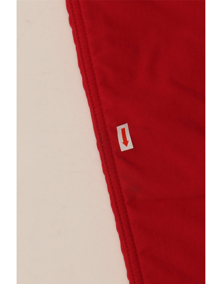 Ellesse Calça corta-vento feminina com estribo EUA 6 nylon vermelho médio
