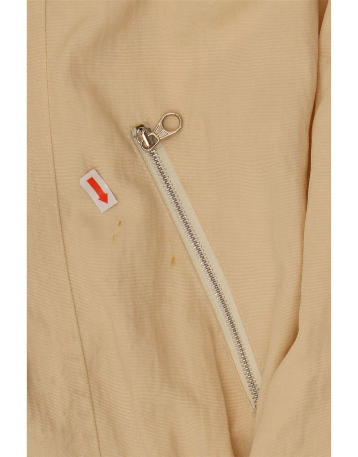 Jaqueta Parka Feminina Vintage com Capuz IT 42 Médio Bege