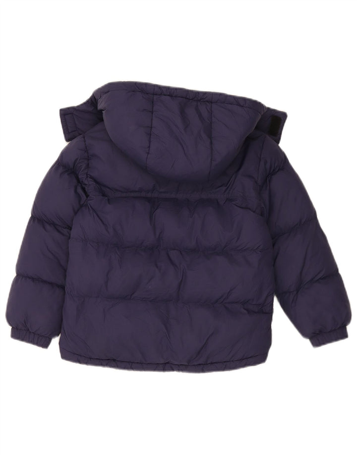 Casaco acolchoado com capuz Timberland menino 5-6 anos azul marinho poliamida