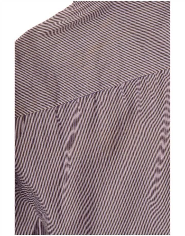 CARRERA Mens Shirt XL Navy Blue Striped Cotton