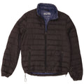 Jaqueta acolchoada masculina Michael Kors UK 38 pequena azul marinho nylon
