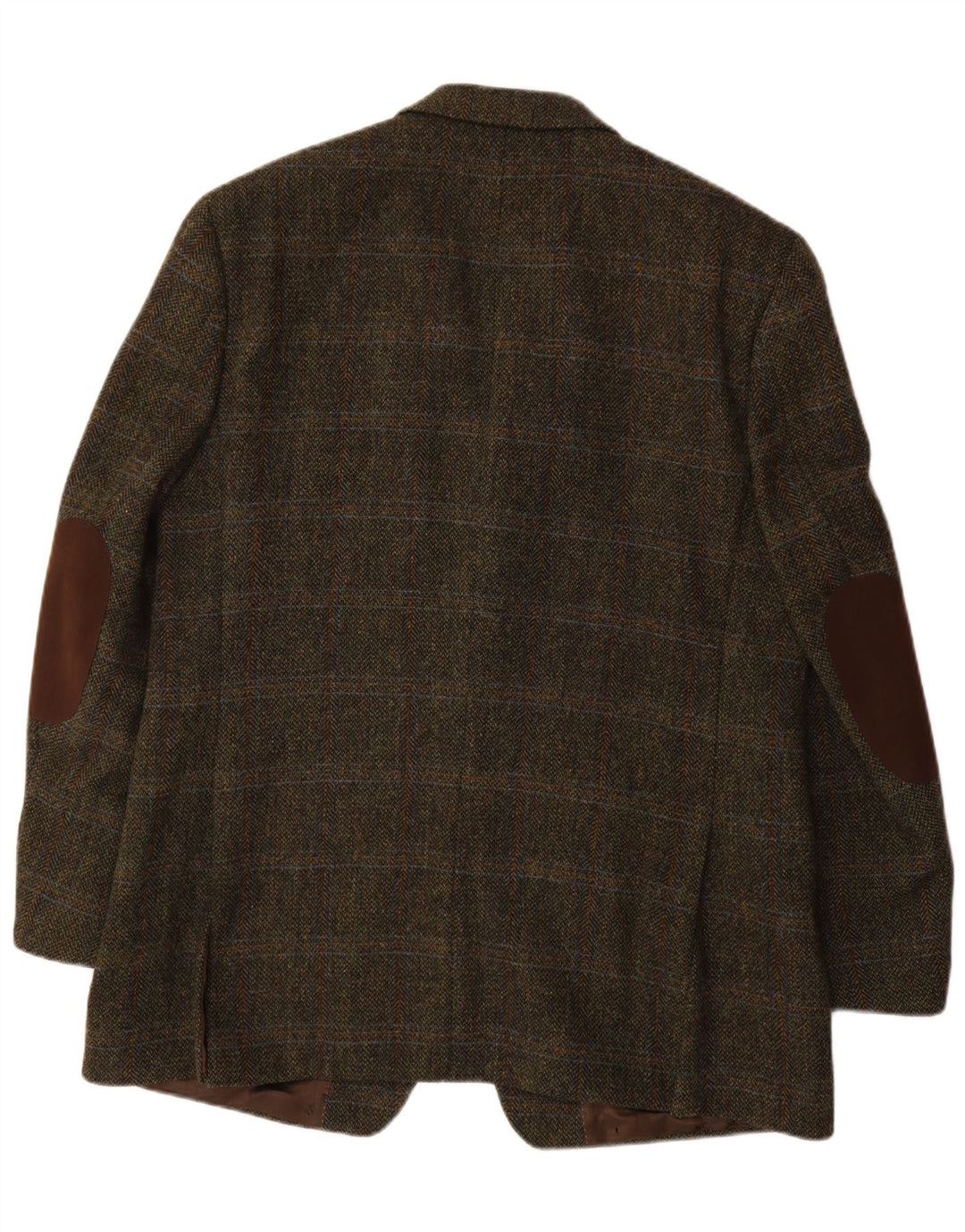 Jaqueta blazer masculina Mario Barutti Harris Tweed IT 54 2XL cáqui xadrez